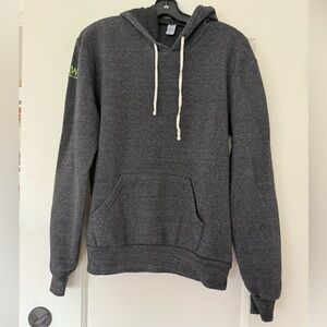 Alternative Women’s Medium M Charcoal Hoodie with Cream Drawstrings